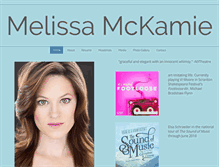 Tablet Screenshot of melissamckamie.com